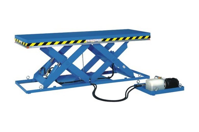 Tandem scissor hydraulic freight lift